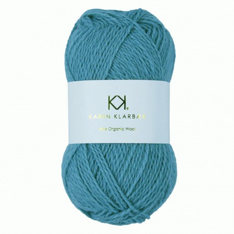 2022_Pure Wool_Aqua Blue - Økologisk uldgarn fra Karen Klarbæk