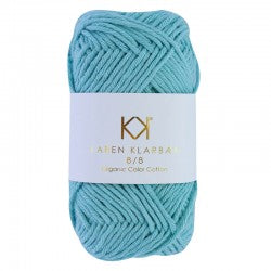 1025_8/8 Turquoise - Økologisk bomuldsgarn fra Karen Klarbæk