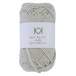 1030_8/8 Warm Nature White - Økologisk bomuldsgarn fra Karen Klarbæk