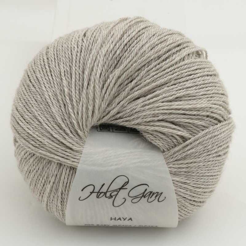 Holst Garn Haya i Alpaca,Silke og Yak - 01 Oyster
