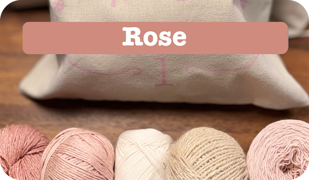 Heart of Wool strikke og hækle adventskalender 2026 - Rose
