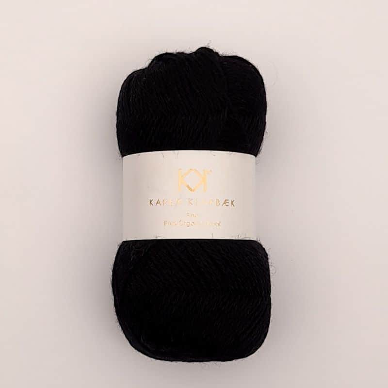 Karen Klarbæk Fine Pure Organic Wool - Black (2516)