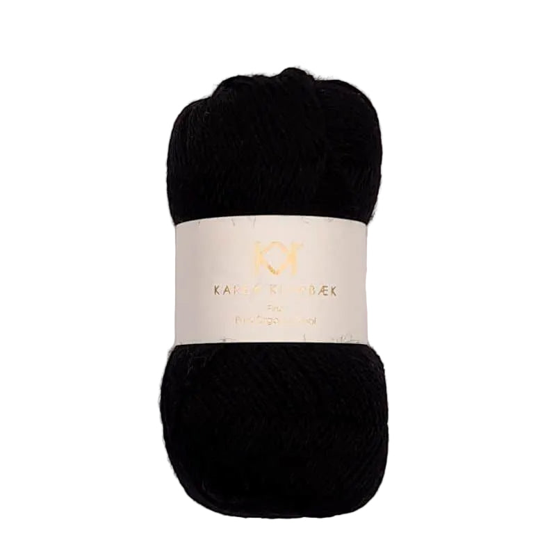 Karen Klarbæk Fine Pure Organic Wool - Black (2516)
