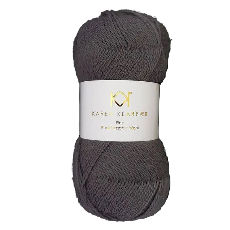 Karen Klarbæk Fine Pure Organic Wool - Charcoal (2508)