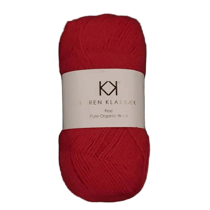 Karen Klarbæk Fine Pure Organic Wool - Christmas Red (2518)