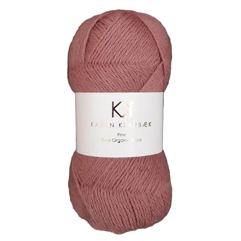 Karen Klarbæk Fine Pure Organic Wool - Dark Rose (2501)
