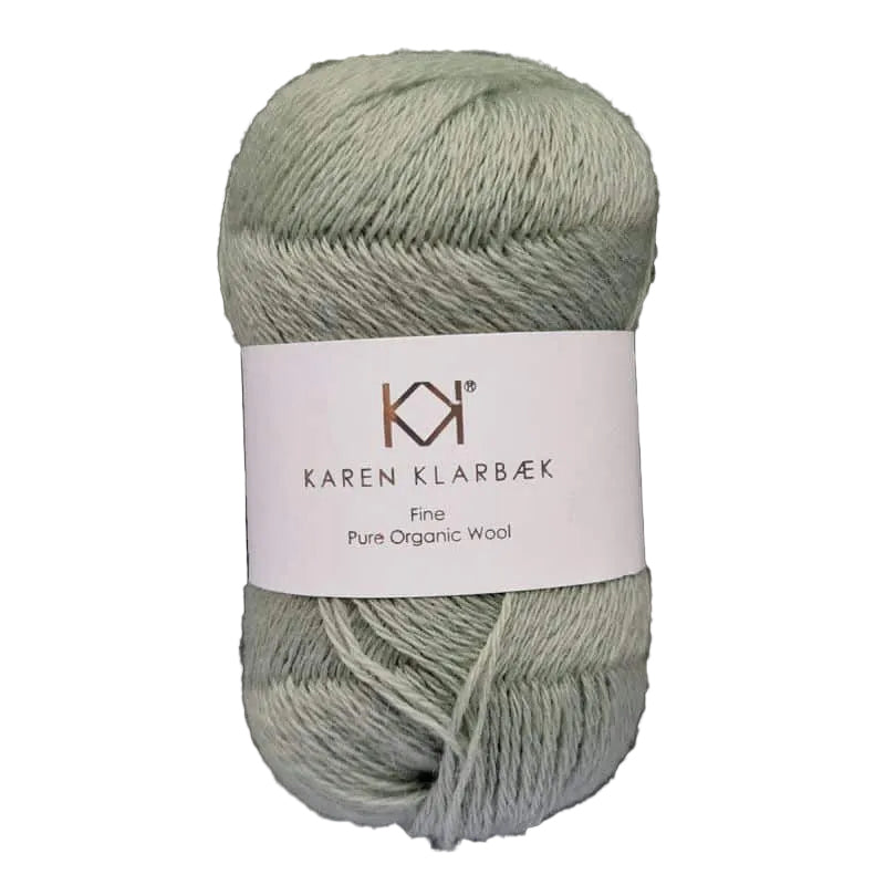 Karen Klarbæk Fine Pure Organic Wool - Faded Sage Green (2523)