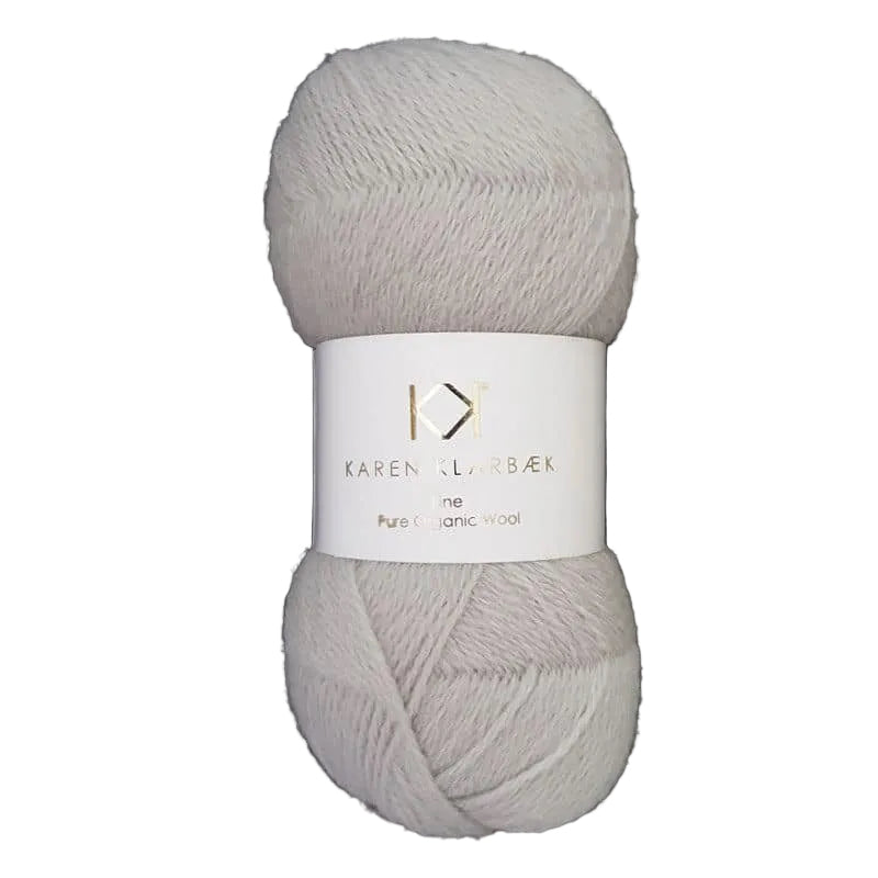Karen Klarbæk Fine Pure Organic Wool - Light Cool Grey (2507)