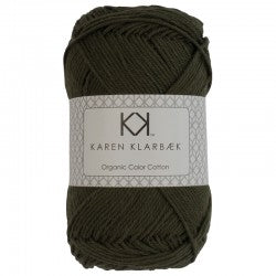 0040_8/4 Dark Olive Økologisk bomuldsgarn fra Karen Klarbæk
