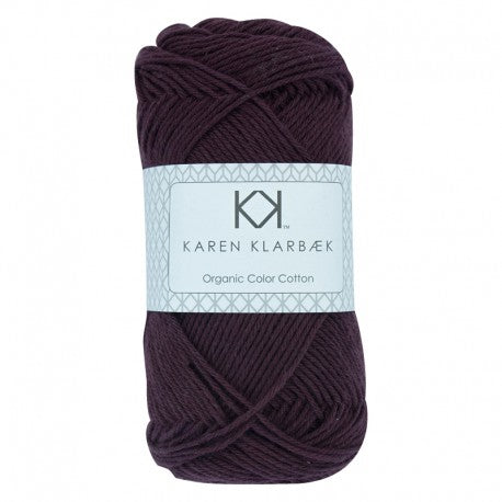 0045_8/4 Aubergine - Økologisk bomuldsgarn fra Karen Klarbæk