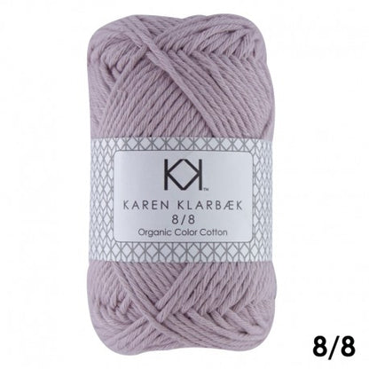 1006_8/8 Soft Lilac - Økologisk bomuldsgarn fra Karen Klarbæk