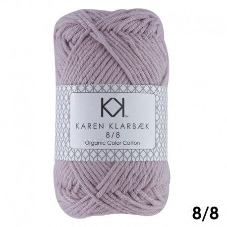 1006_8/8 Soft Lilac - Økologisk bomuldsgarn fra Karen Klarbæk