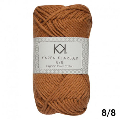 1009_8/8 Burned Orange - Økologisk bomuldsgarn fra Karen Klarbæk