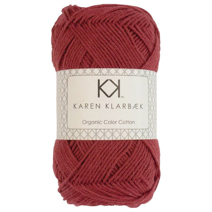 0035_8/4 Dark Brick Red - Økologisk bomuldsgarn fra Karen Klarbæk