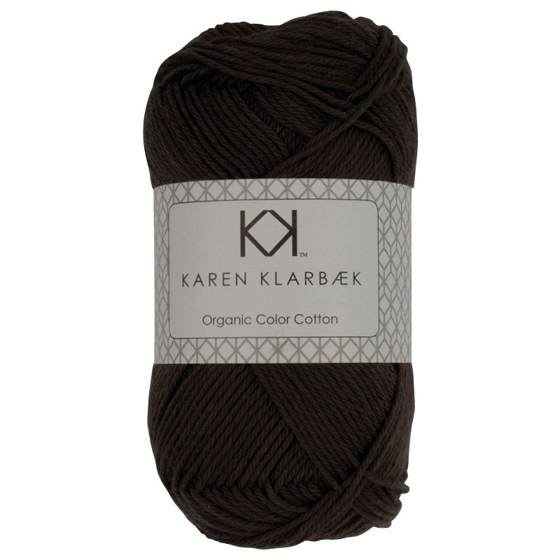 0003_8/4 Dark Grey (Mørk gråbrun)- Økologisk bomuldsgarn fra Karen Klarbæk