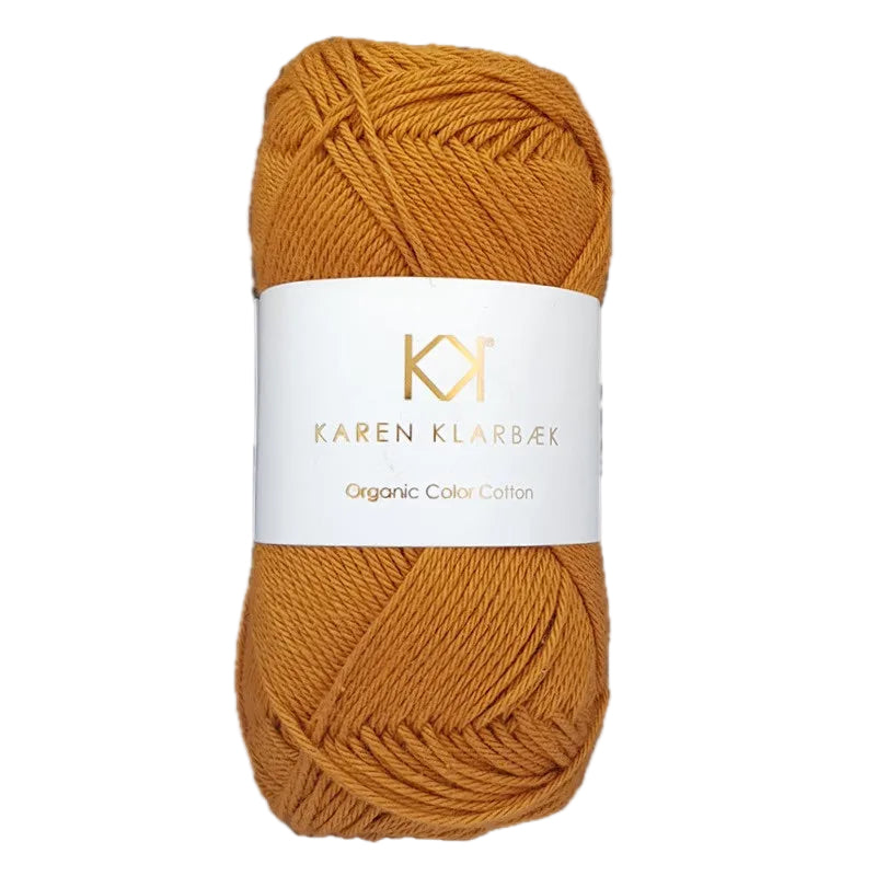 0077_8/4 Dark Mustard Økologisk bomuldsgarn fra Karen Klarbæk