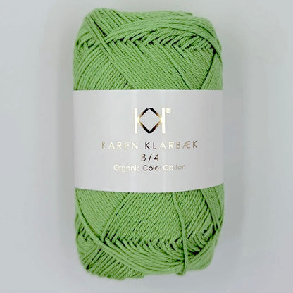 0015_8/4 Lime Green - Økologisk bomuldsgarn fra Karen Klarbæk