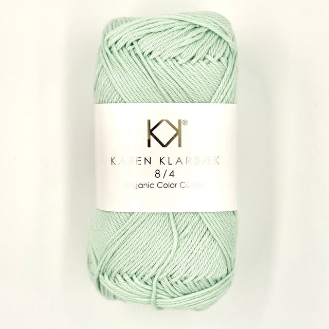 0013_8/4 Mint Green - Økologisk bomuldsgarn fra Karen Klarbæk