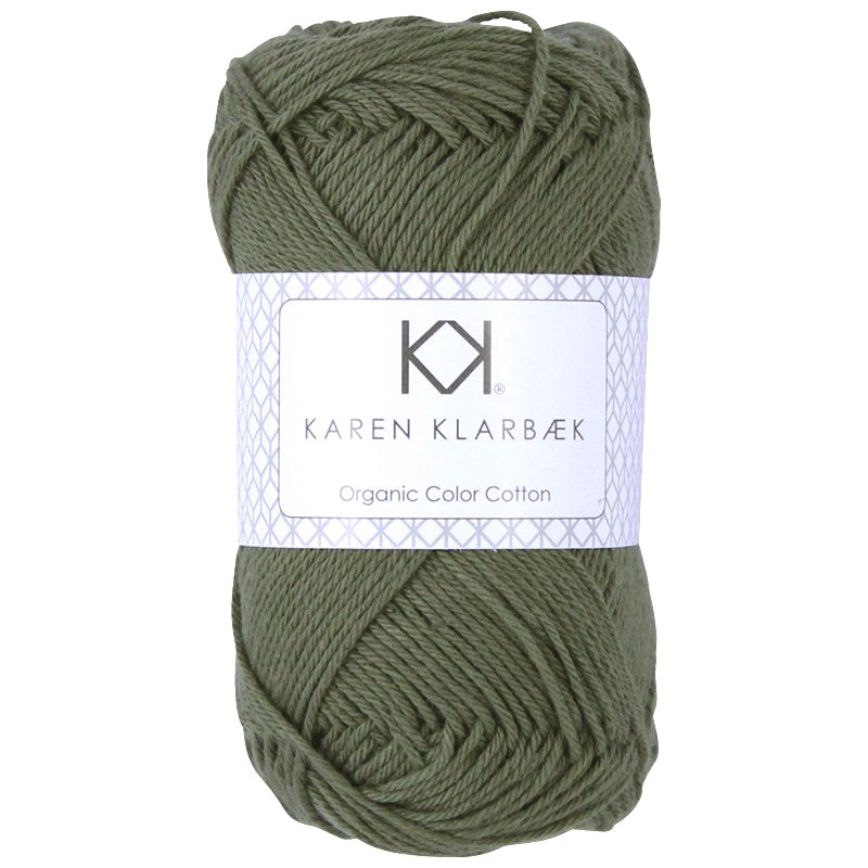 0057_8/4 Olive Green Økologisk bomuldsgarn fra Karen Klarbæk