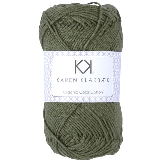 0057_8/4 Olive Green Økologisk bomuldsgarn fra Karen Klarbæk