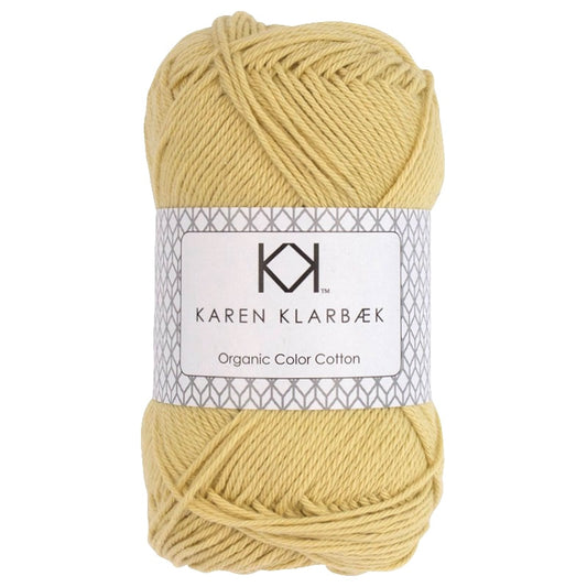 0021_8/4 Pastel Yellow - Økologisk bomuldsgarn fra Karen Klarbæk