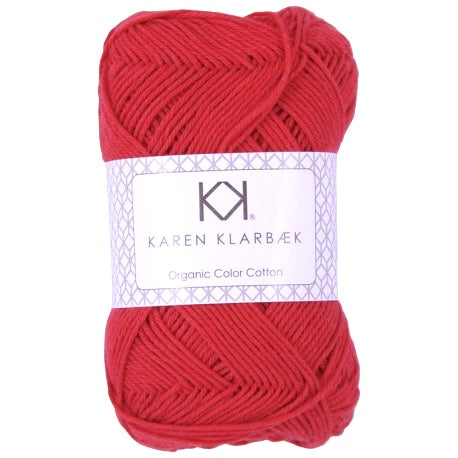 0052_8/4 Poppy Red- Økologisk bomuldsgarn fra Karen Klarbæk
