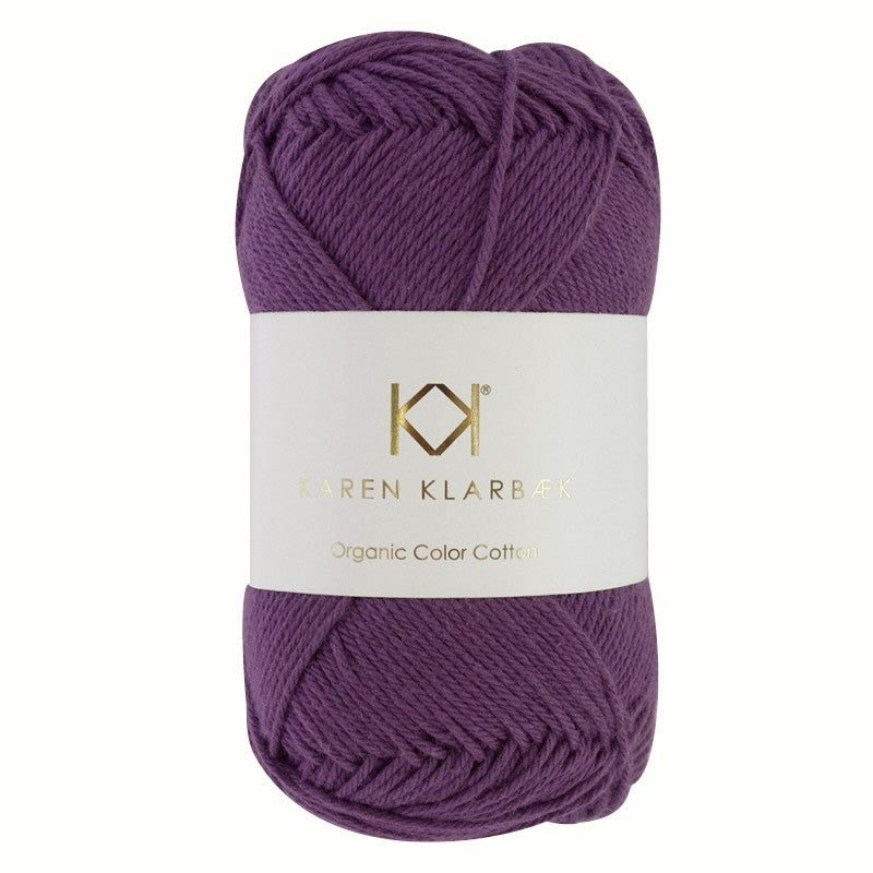 0067_8/4 Purple Passion White Økologisk bomuldsgarn fra Karen Klarbæk