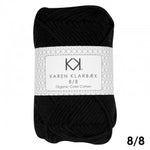 1019_8/8 Black - Økologisk bomuldsgarn fra Karen Klarbæk
