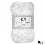 1017_8/8 Bleached White - Økologisk bomuldsgarn fra Karen Klarbæk