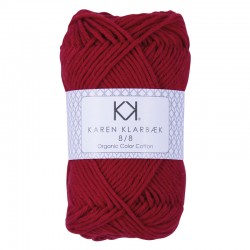 1024_8/8 Dark Christmas Red - Økologisk bomuldsgarn fra Karen Klarbæk
