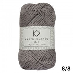 1015_8/8 Frost Grey - Økologisk bomuldsgarn fra Karen Klarbæk