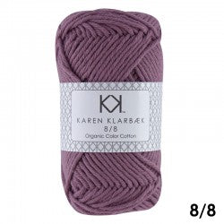 1007_8/8 Plum - Økologisk bomuldsgarn fra Karen Klarbæk