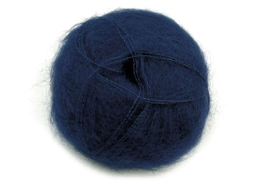 Mohair by Canard Brushed Lace Silk/Mohair - Dyb blå (Nr. 3018)