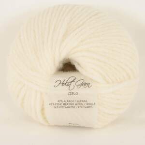 Winter White_Cielo_Luftigt garn i alpaka og Super Fine Merino