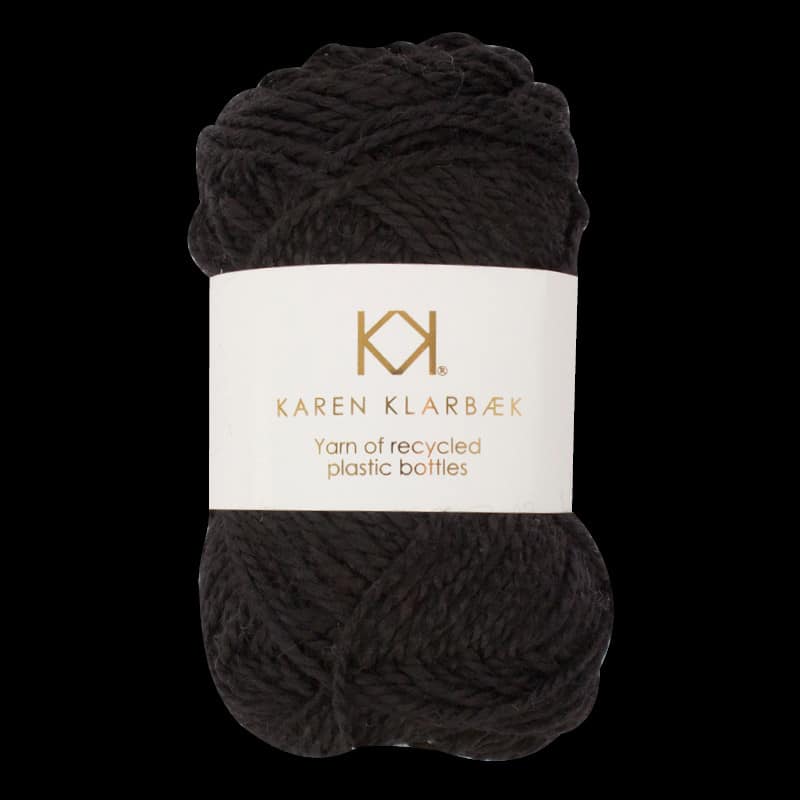 Karen Klarbæk Recycled Bottle Yarn - Black (3008)