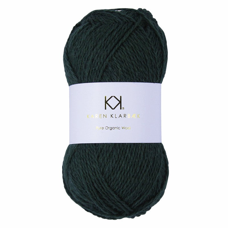 2018_Pure Organic Wool - Bottle Green - Økologisk uldgarn fra Karen Klarbæk