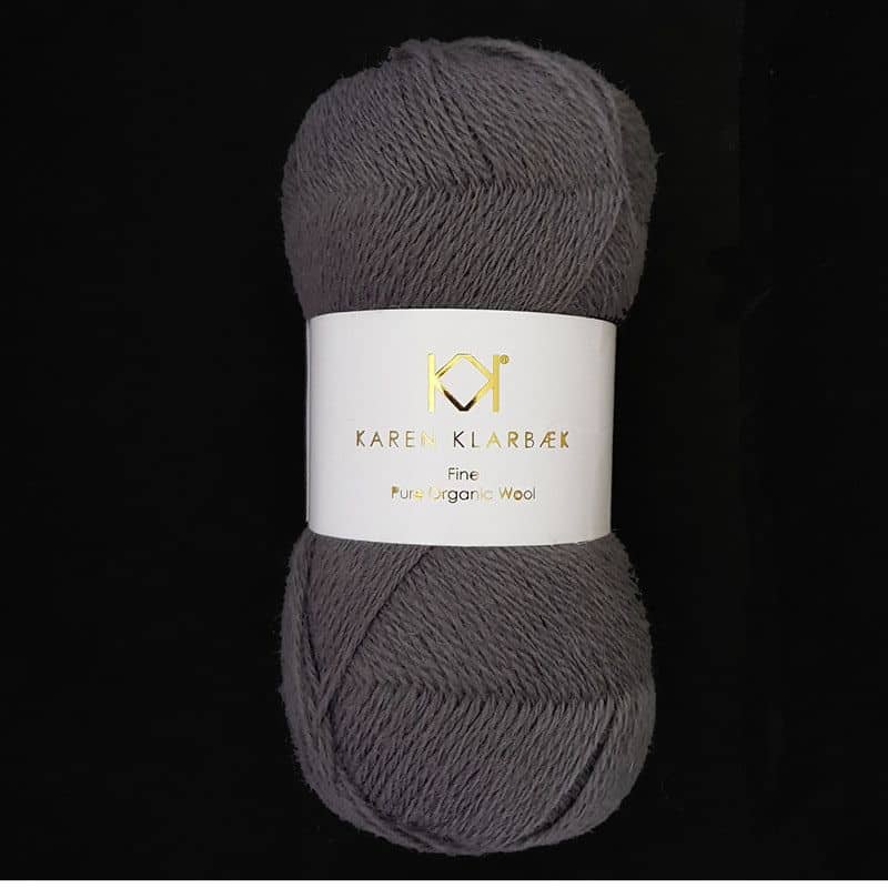 Karen Klarbæk Fine Pure Organic Wool - Charcoal (2508)