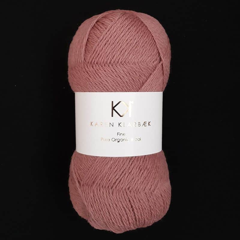 Karen Klarbæk Fine Pure Organic Wool - Dark Rose (2501)