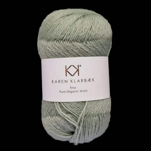 Karen Klarbæk Fine Pure Organic Wool - Faded Sage Green (2523)