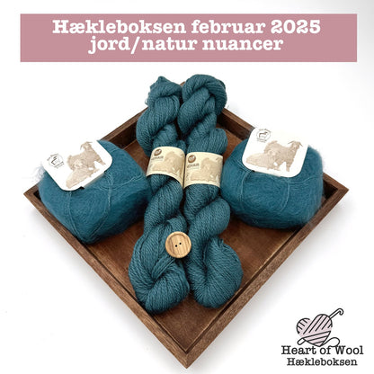 Hækleboksen februar 2025 jord/natur nuancer