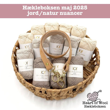 Hækleboksen maj 2025 jord/natur nuancer