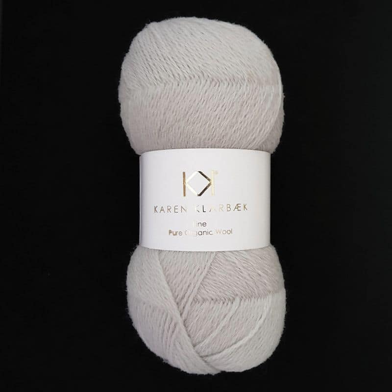 Karen Klarbæk Fine Pure Organic Wool - Light Cool Grey (2507)
