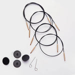 KnitPro Swivel 360º kabel til udskiftelige rundpinde - 80 cm