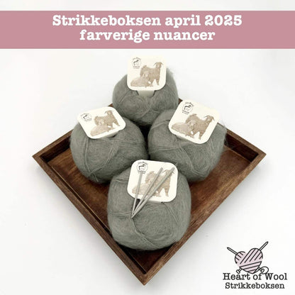 April 2025 strikkeboksen standard enkeltboks