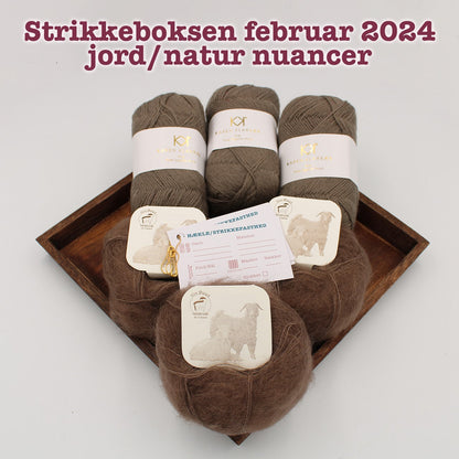 Strikkeboksen standard februar 2024 jord/natur nuancer
