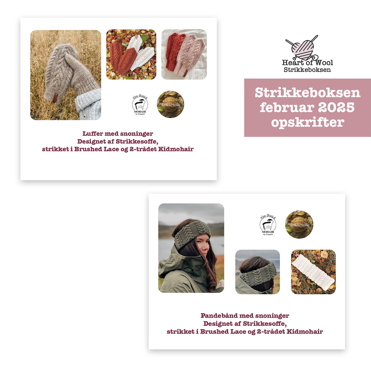 Strikkeboksen februar 2025