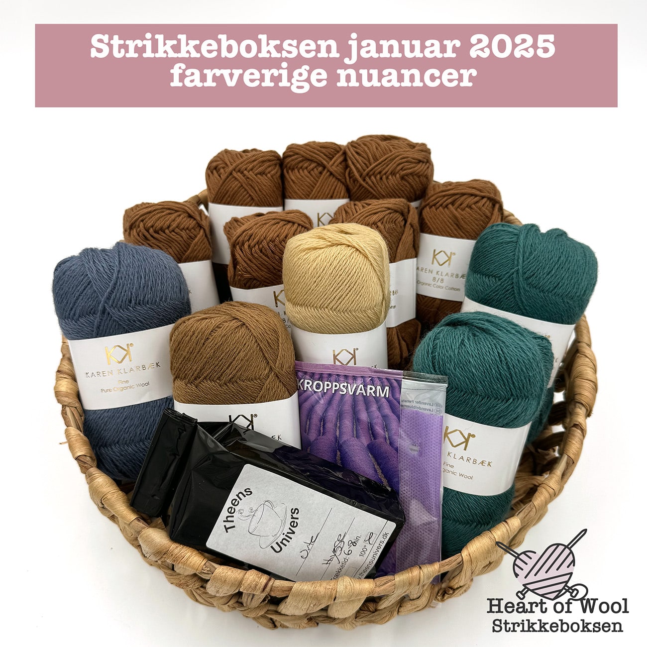 Strikkeboksen januar 2025 farverige nuancer
