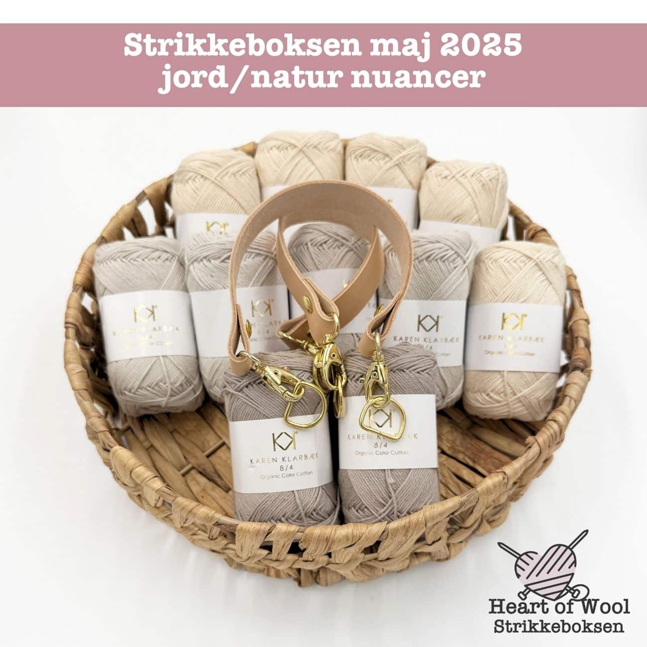 Strikkeboksen maj 2025 jord/natur nuancer