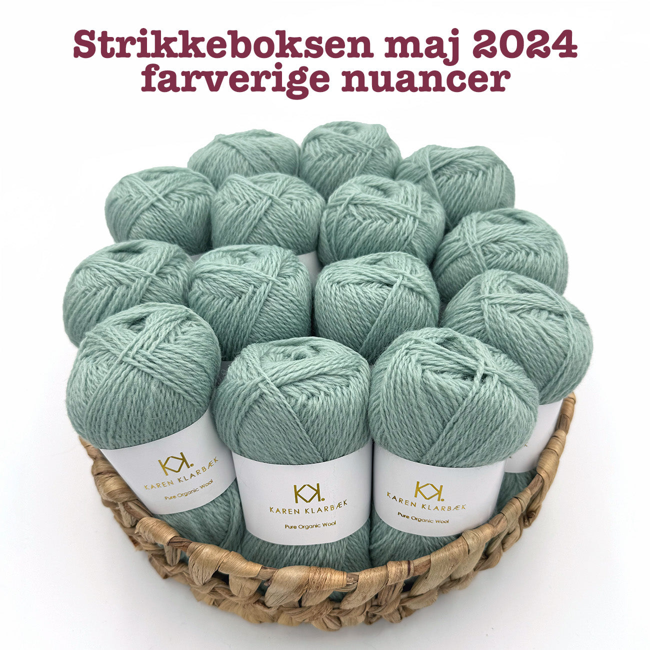 Hækleboksen og Strikkeboksen maj 2024 farvrige nuancer karen klarbæk