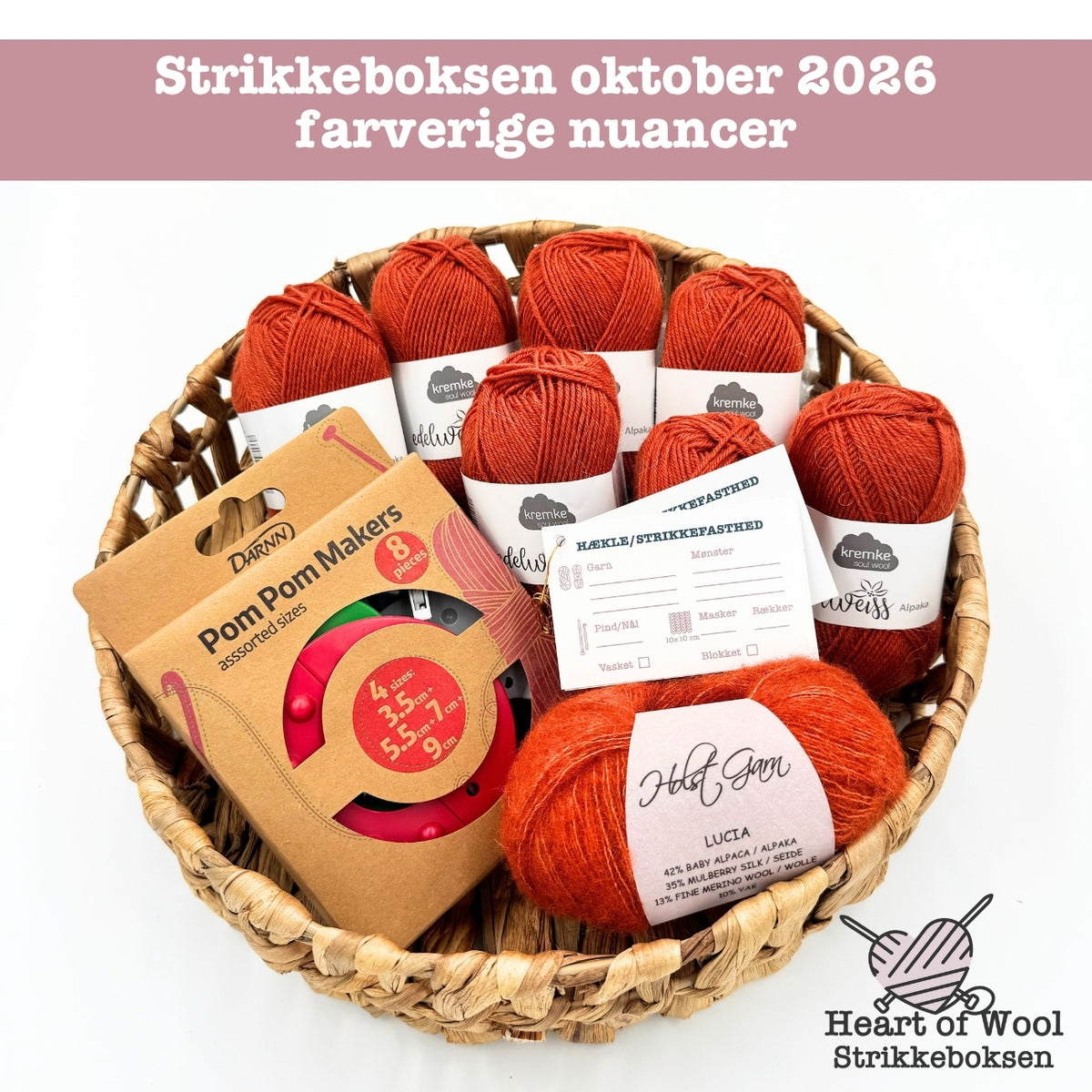 10 Oktober 2026 Strikkeboksen - enkeltboks